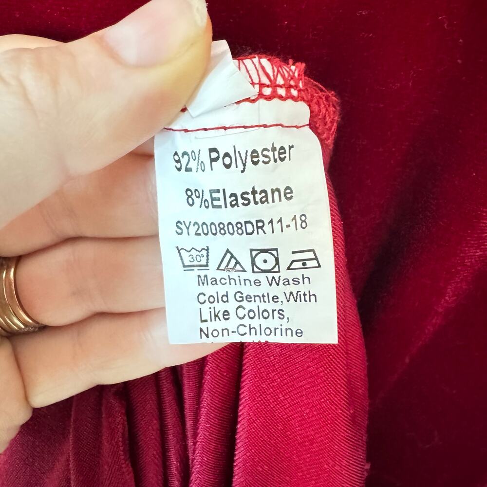 HALARA Set of 3 Red Dresses Size XL Burgundy - Picture 9 of 12